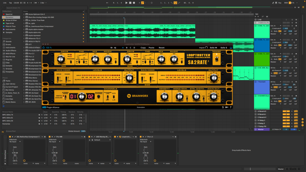 Looptrotter SA2RATE 2 Plugin in Ableton Live 11 Suite